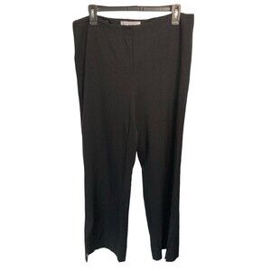 MM. Lafleur New York Black Flare Leg Dress Pants Split Hem Size 10‎